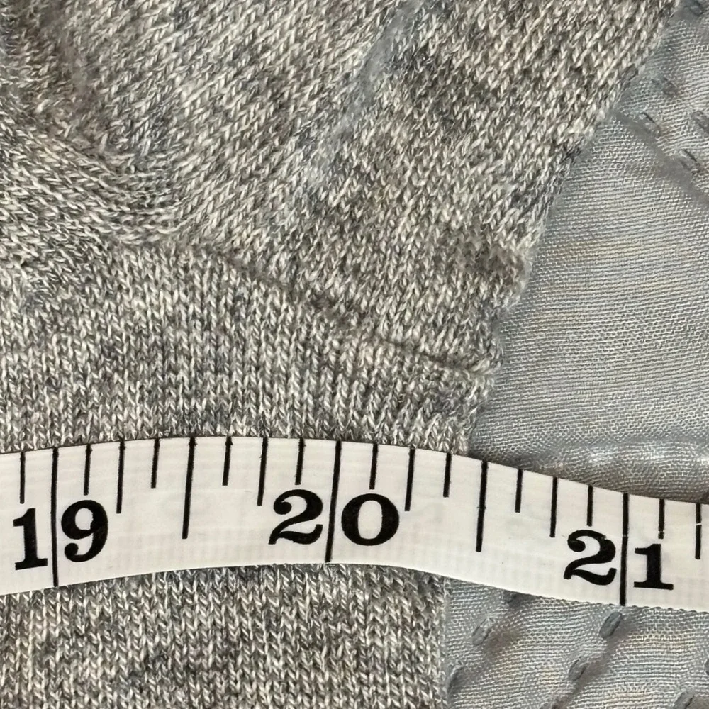 Banana Republic Luxury Blend Grey V-Neck Sweater Silk Cotton Cashmere‎ Mens Med